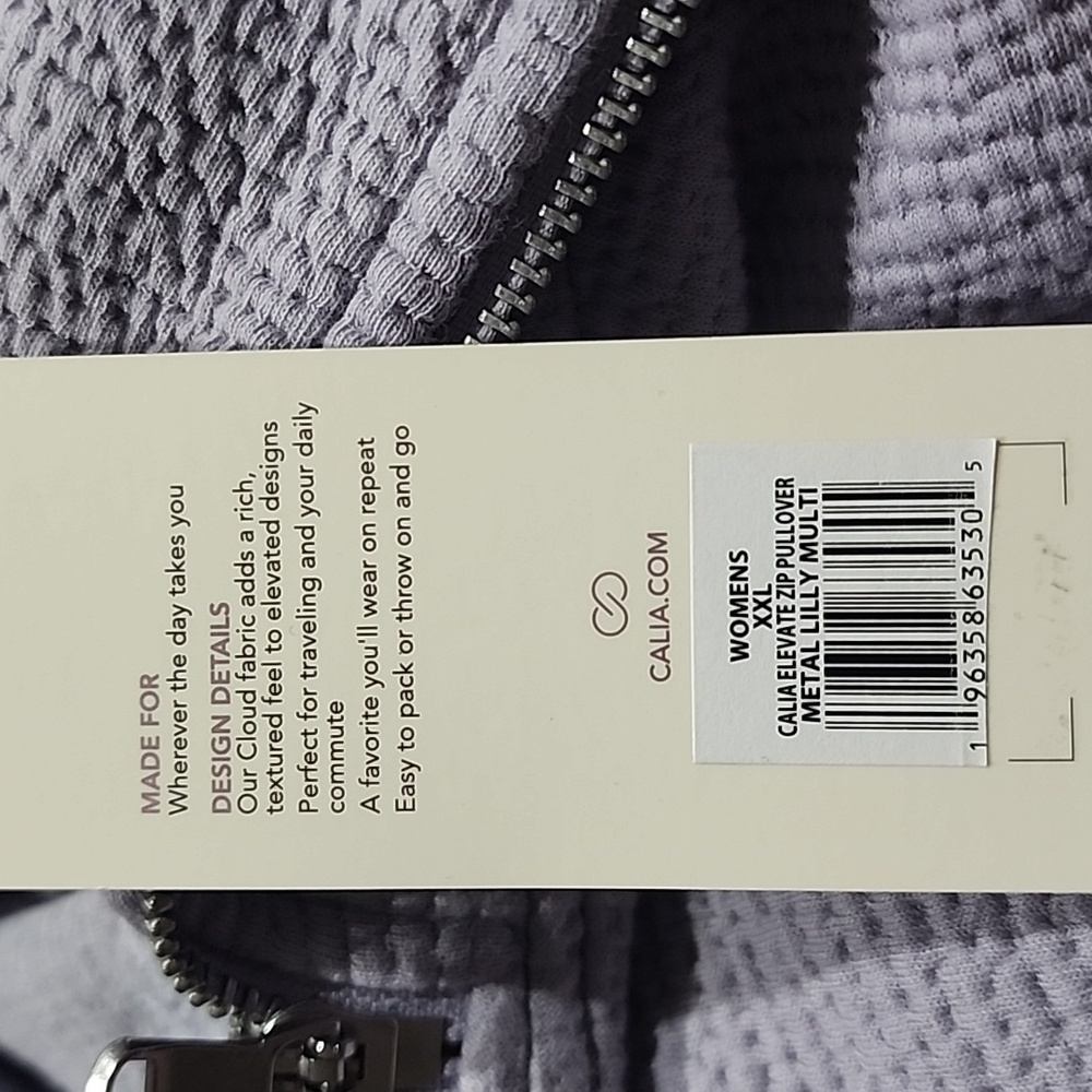 Calia by Carrie Underwood Elevate 1/4 Zip Pullover in Metal Lilly New Wi… - Picture 9 of 12